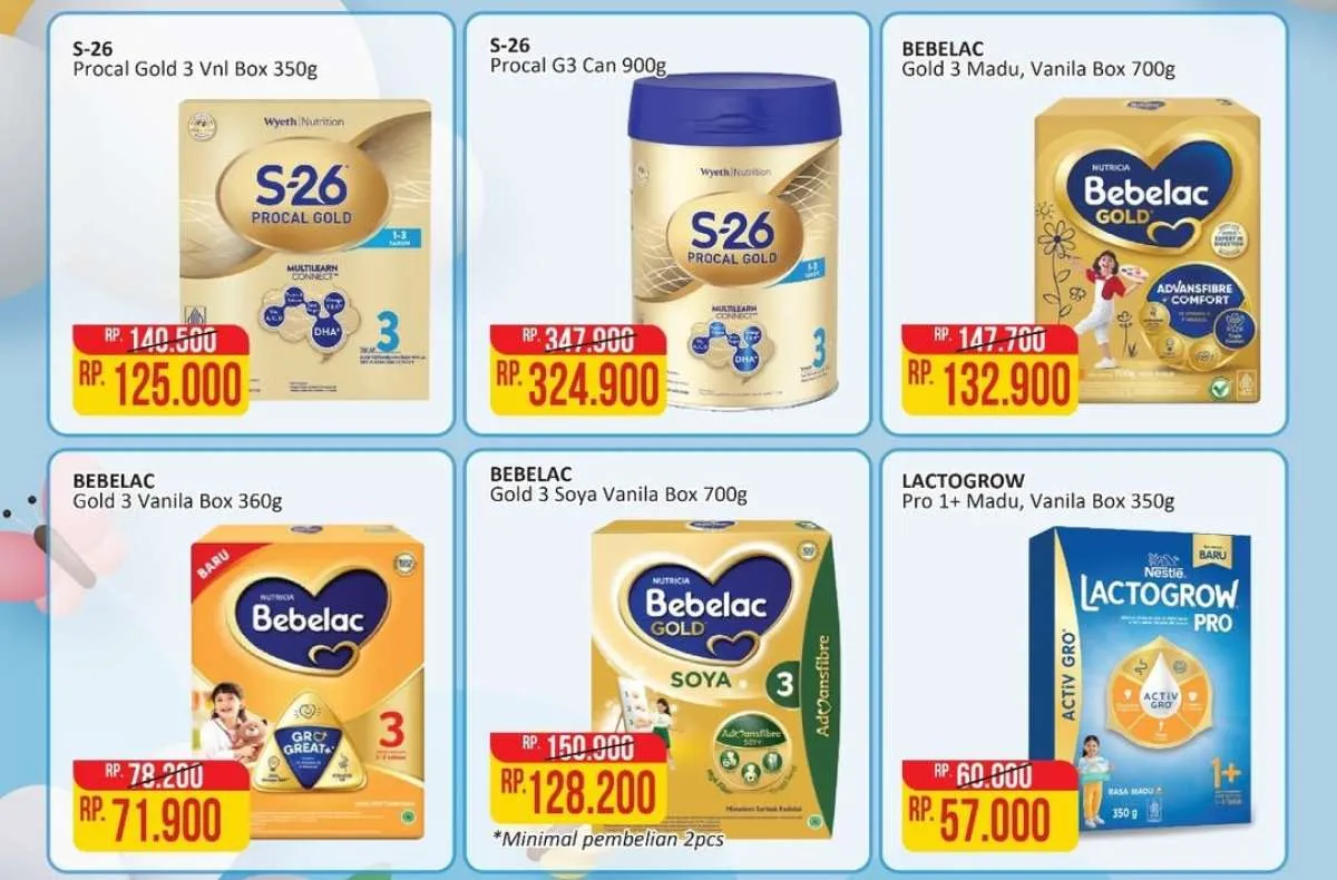 Promo Susu Anak di Alfamart 1-15 Agustus 2025, Bebelac Soya Diskon Rp 22.700