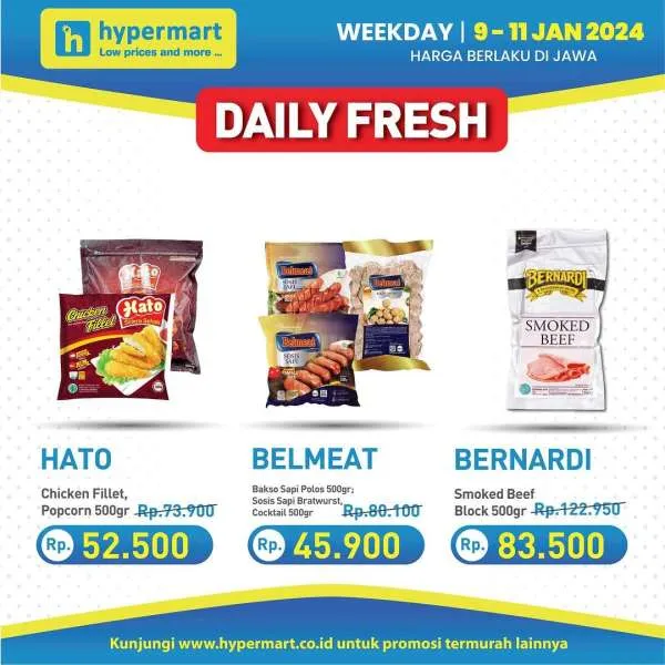 Promo Hypermart Hyper Diskon Weekday Periode 9-11 Januari 2024