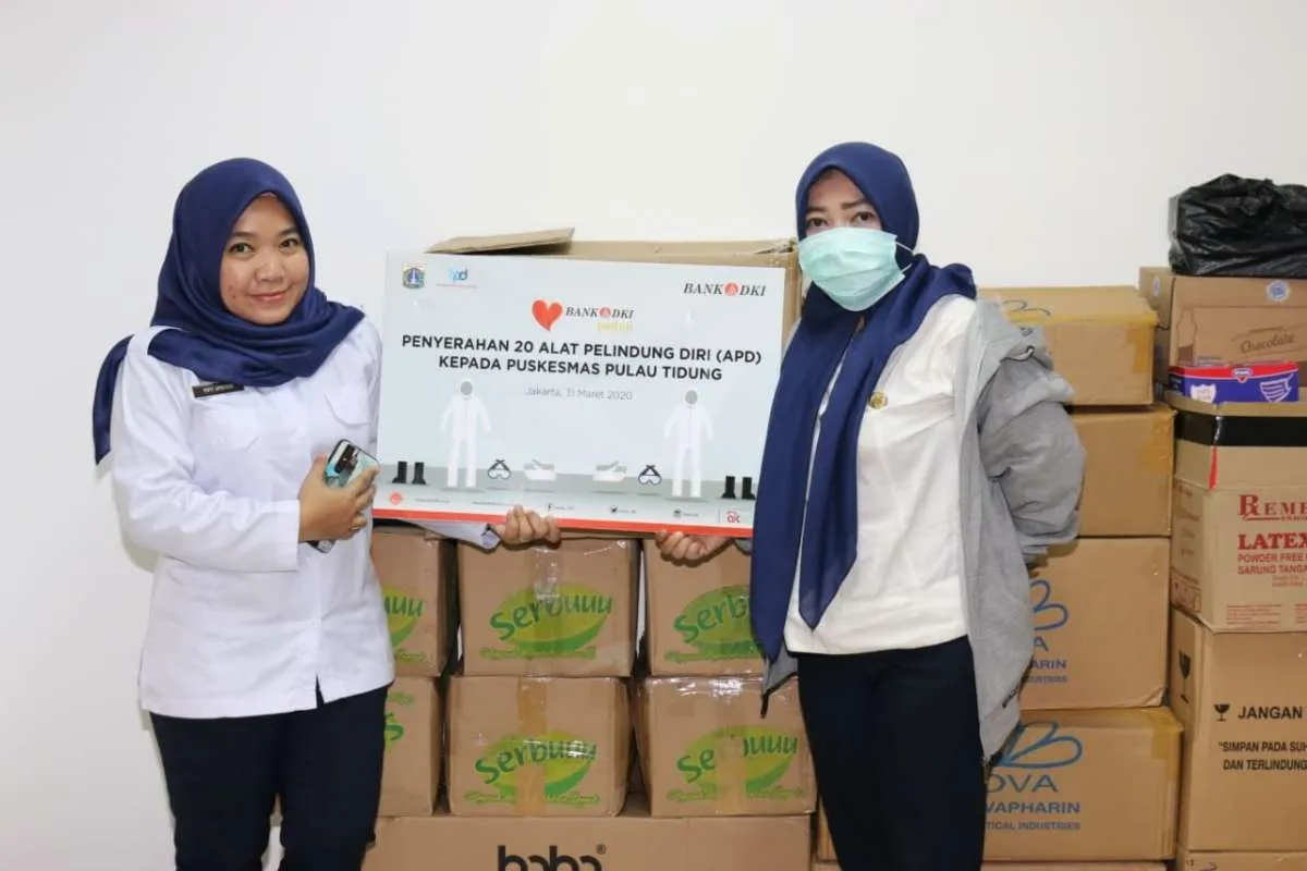 Bank DKI berikan alat pelindung diri Ke tenaga medis Pulau Tidung