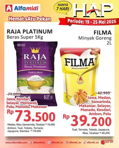 Promo Alfamidi Hemat Satu Pekan Periode 19-25 Mei 2025