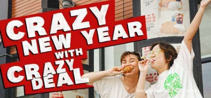Promo KFC Hari Ini 5 Januari 2023, Promo Crazy Deal 7 Ayam Goreng Spesial Hari Kamis 