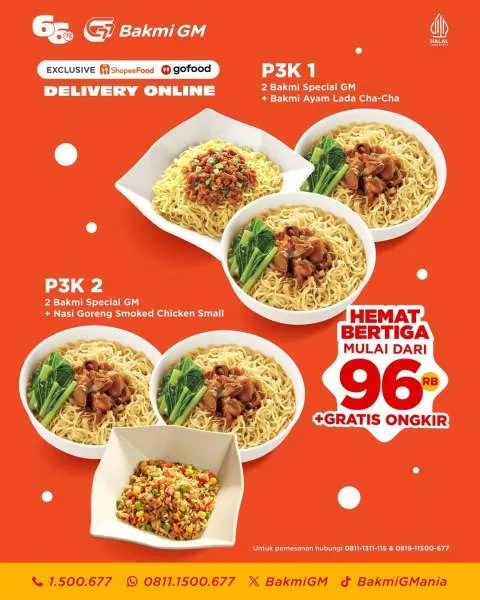 Promo Bakmi GM P3K ShopeeFood dan GoFood