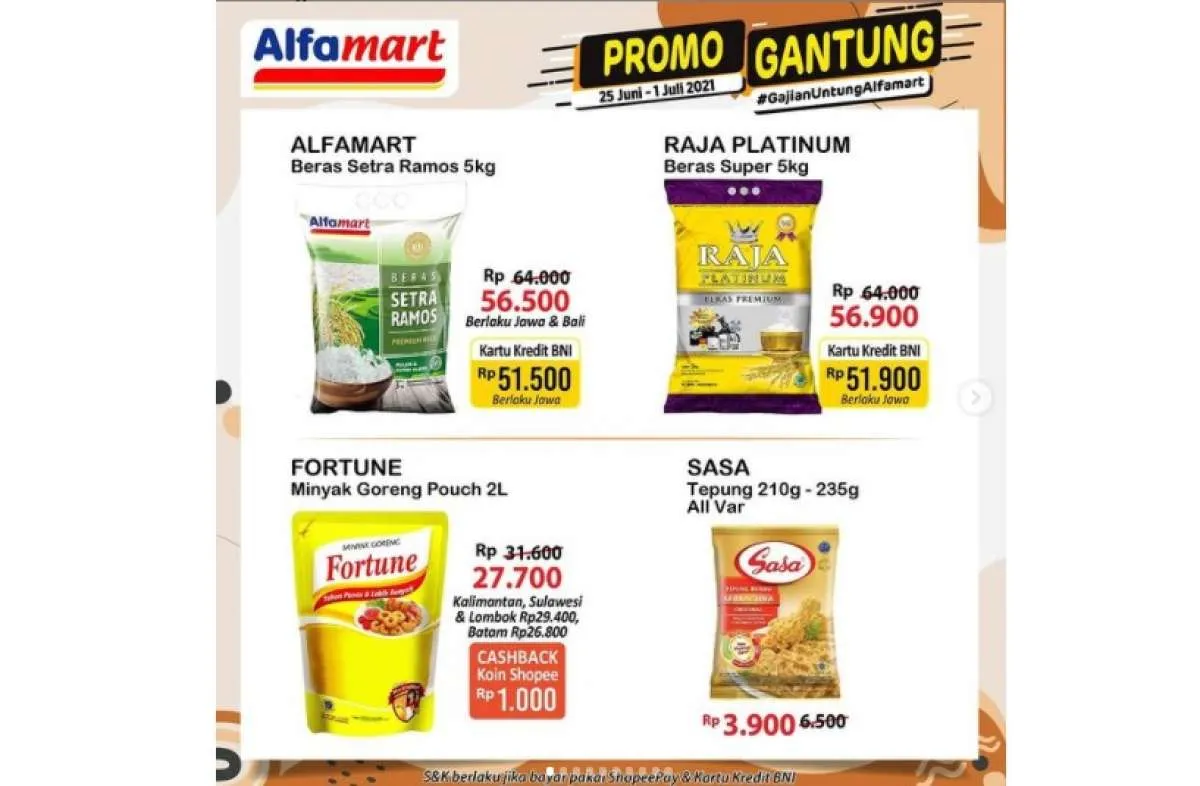  Promo JSM Alfamart 25 Juni- 1 Juli 2021, diskonan Gajian Untung! 