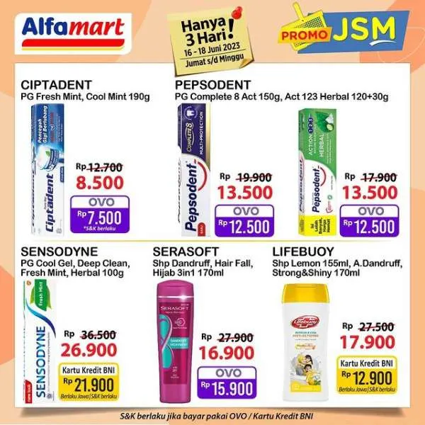 Promo JSM Alfamart Periode 16-18 Juni 2023