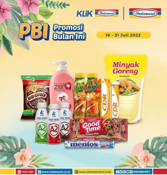 Promo Indomaret 16-31 Juli 2022, Beli 1 CDR Gratis 1 Minyak Goreng 1 Liter