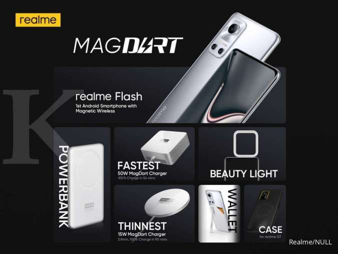 Realme Perkenalkan MagDart, Pengisi Daya Nirkabel Android