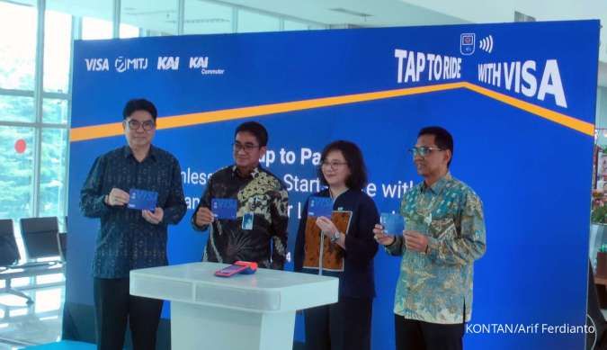 Visa Indonesia Luncurkan Pembayaran Nirsentuh Buat Beli Tiket KA Bandara