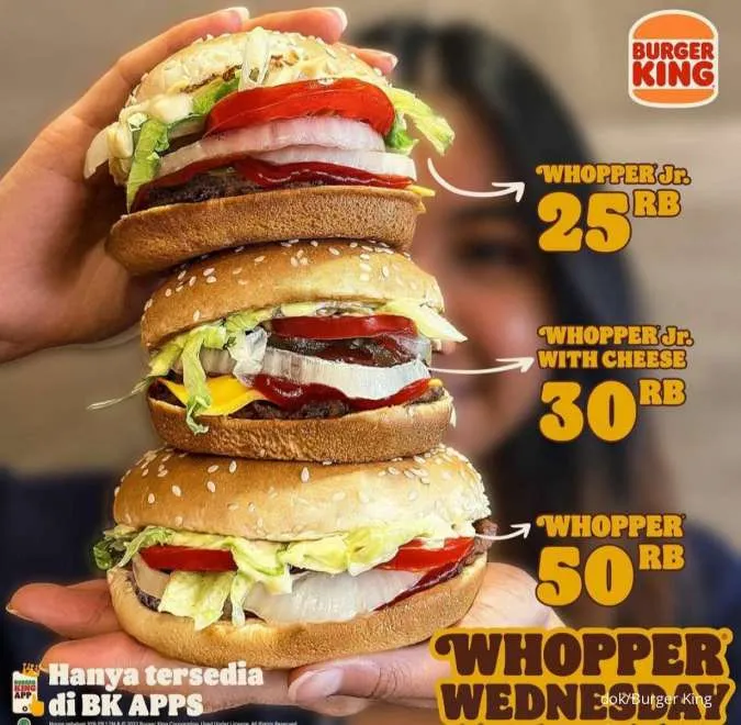 Promo Burger King Desember 2022 Whopper Wednesday
