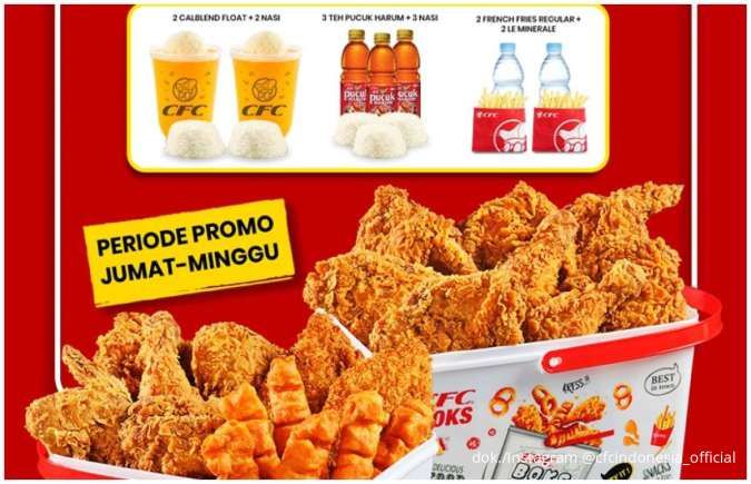 Promo CFC Boks Tiap Jumat-Minggu Harga Spesial, Bebas Pilih 3 Paket Menu Gratisan
