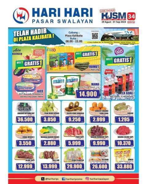 Promo Hari Hari Swalayan KJSM Terbaru 29 Agustus-1 September 2024