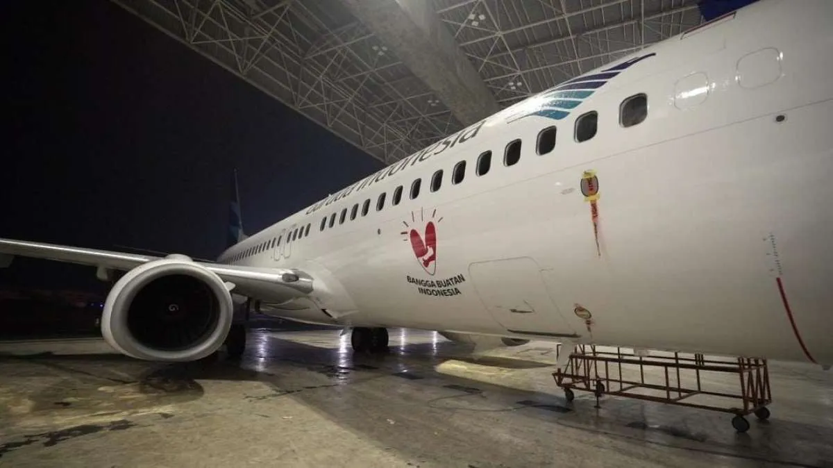 Garuda Indonesia Luncurkan Livery Logo Bangga Buatan Indonesia