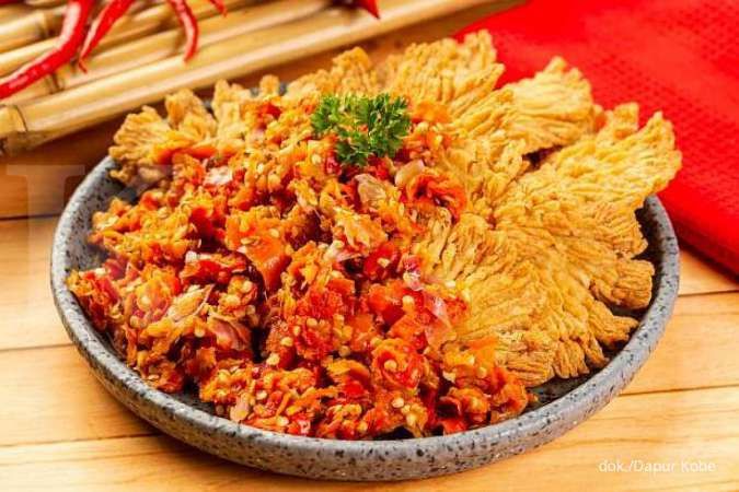 Jamur Krispi Geprek Sambal Merah, Menu Makan Siang yang Pedas! Simak Resepnya