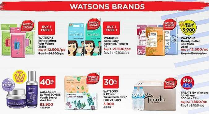 Promo Watsons Weekend Special Diskon s/d 50% Periode 17-20 Maret 2022