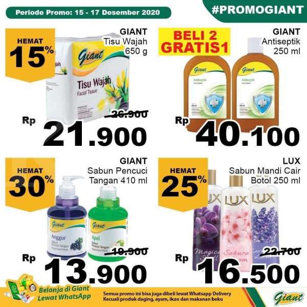 Promo Giant weekday 15-17 Desember 2020 
