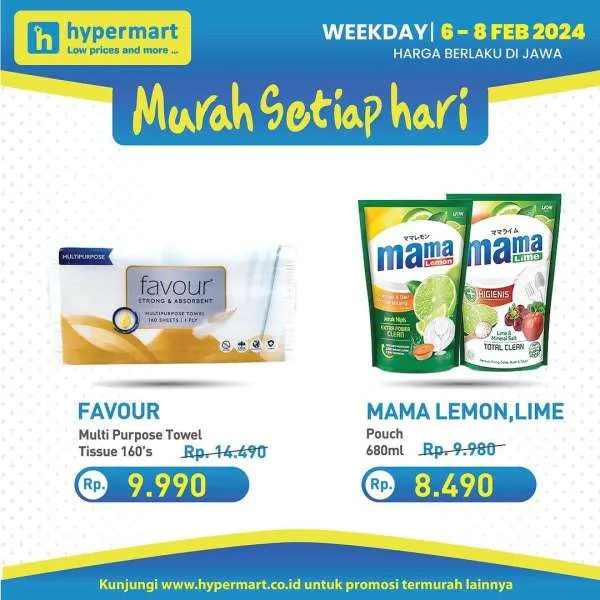 Promo Hypermart Hyper Diskon Weekday Periode 6-8 Februari 2024