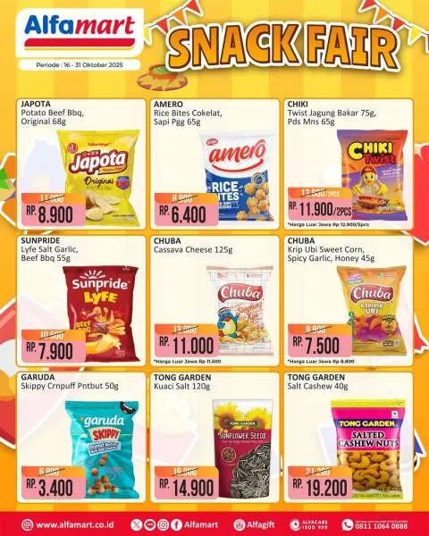 Promo Alfamart Snack Fair Periode 1-15 Oktober 2025