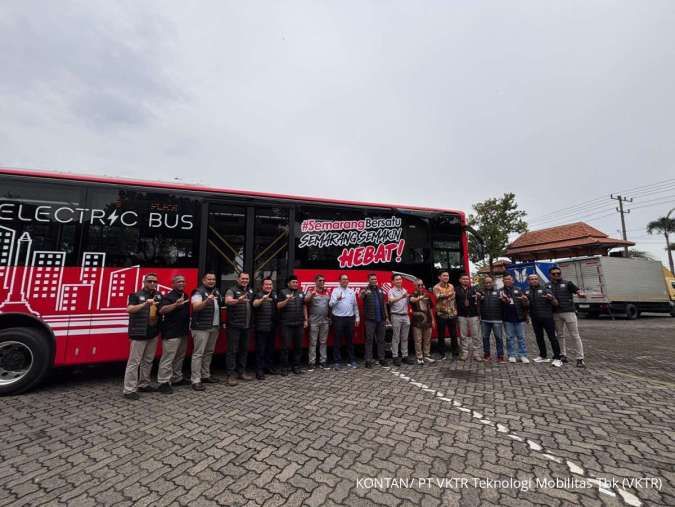 Gandeng Karoseri Laksana, VKTR Uji Coba Bus Listrik di Semarang
