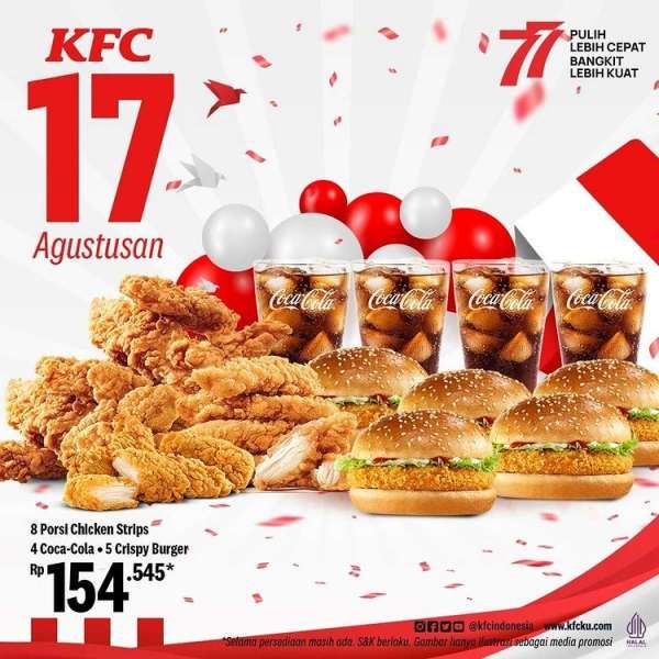 Promo KFC 17 Agustusan Spesial Bulan Kemerdekaan di Tahun 2022