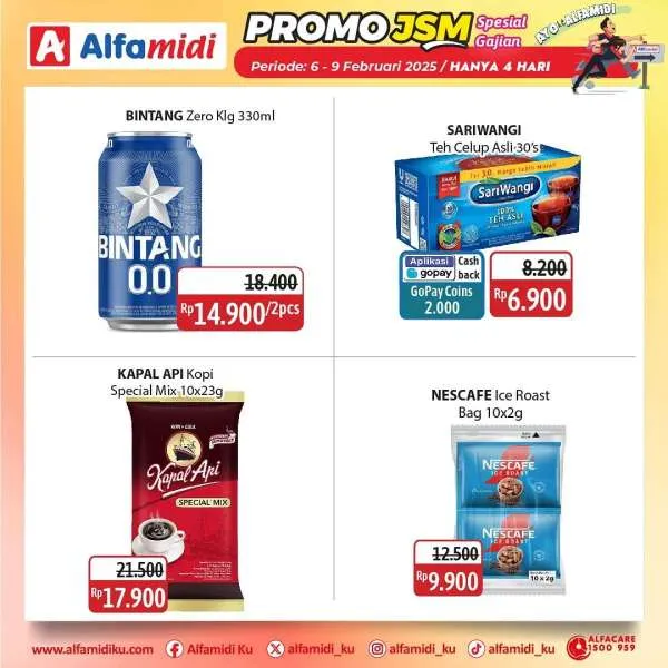Promo JSM Alfamidi Hanya 4 Hari Periode 6-9 Februari 2025