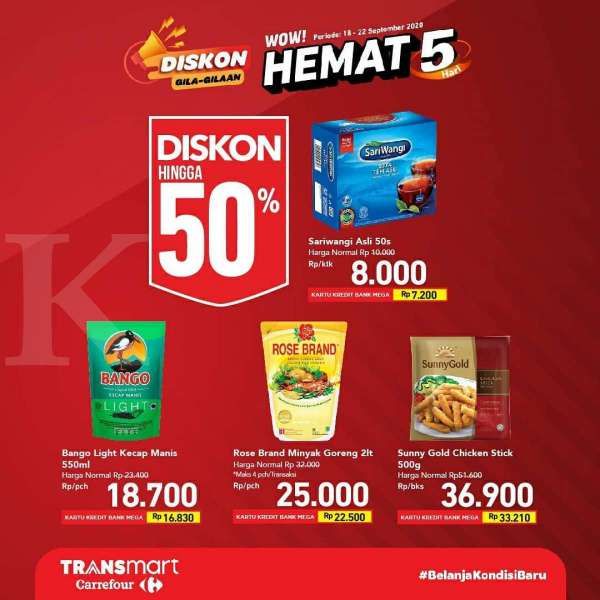 Promo Transmart Carrefour 18-22 September 2020