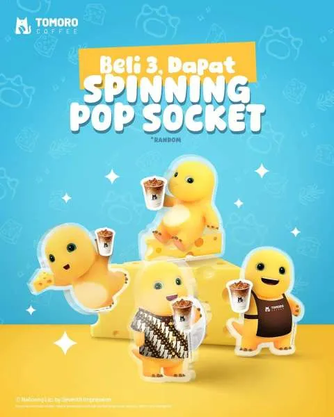 Beli 3 Cheese Series Dapat Spinning Pop Socket