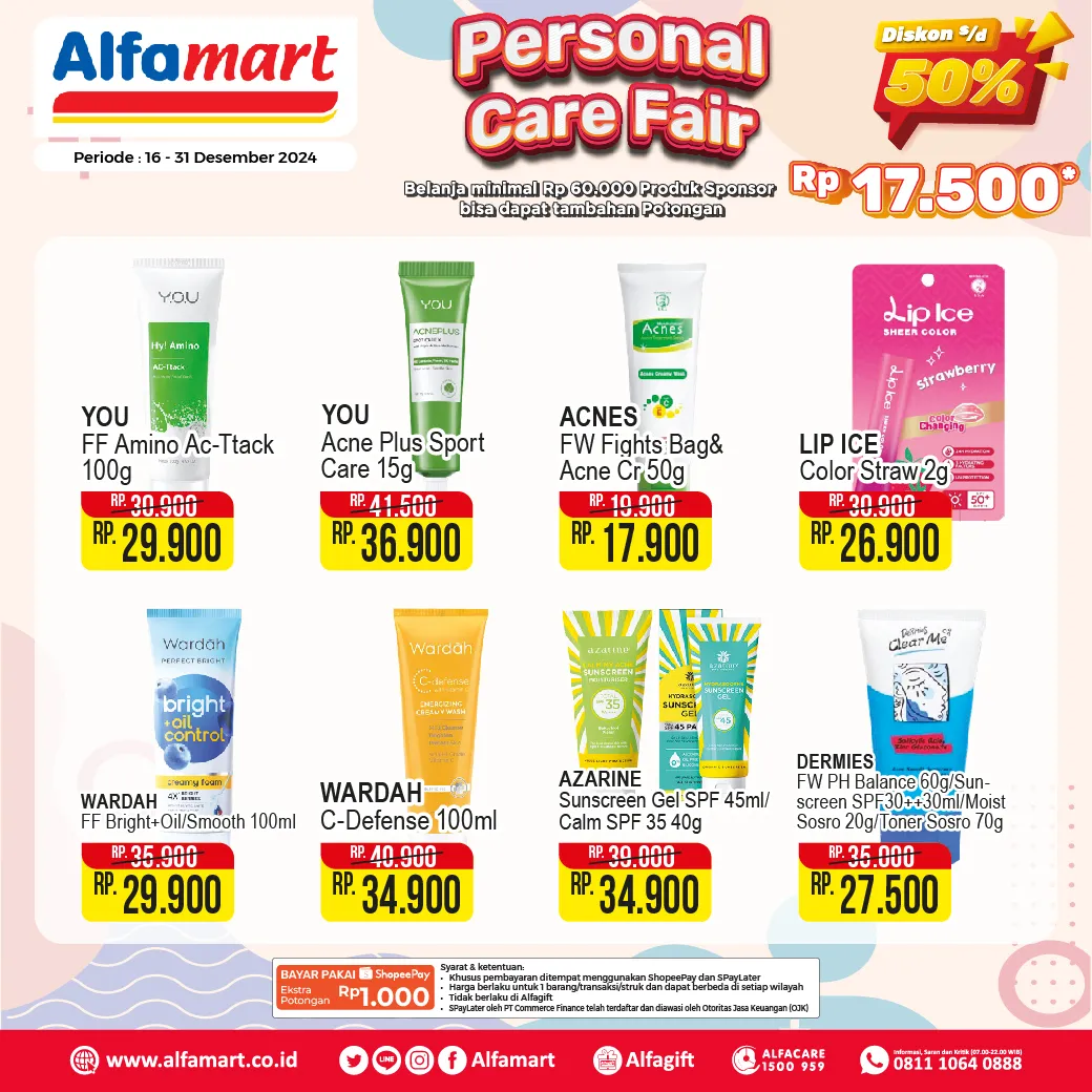 Promo Alfamart Personal Care Fair Periode 16-31 Desember 2024