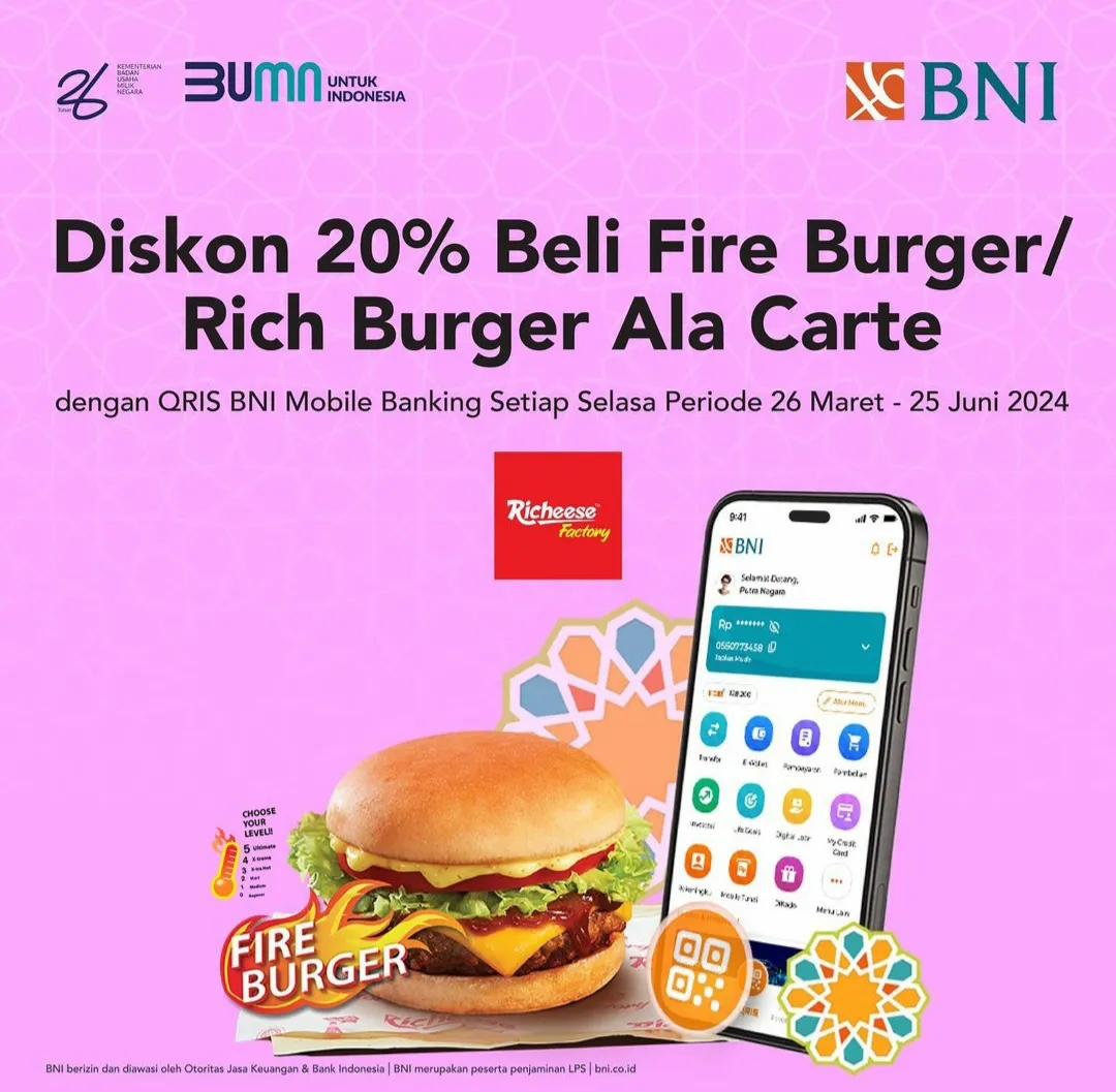 Richeese factory promo Selasa