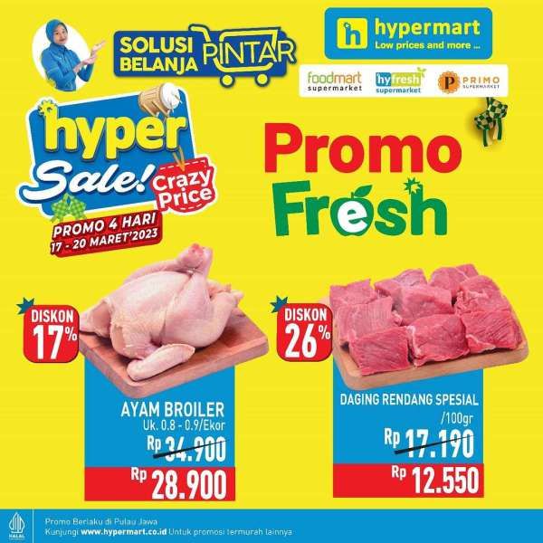 Katalog Promo JSM Hypermart Terbaru 17-20 Maret 2023, Hyper Diskon Weekend
