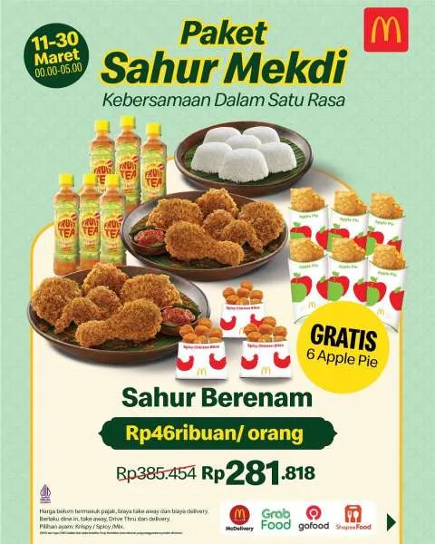 Paket Sahur Mekdi Berenam
