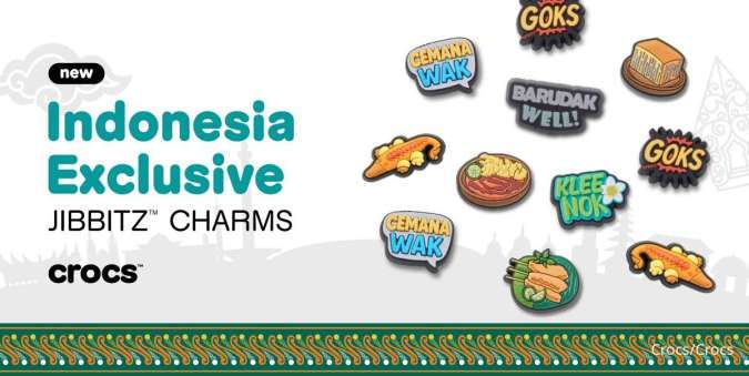 Jelang HUT RI, Crocs Bawa Jibbitz dengan Sentuhan Lokal