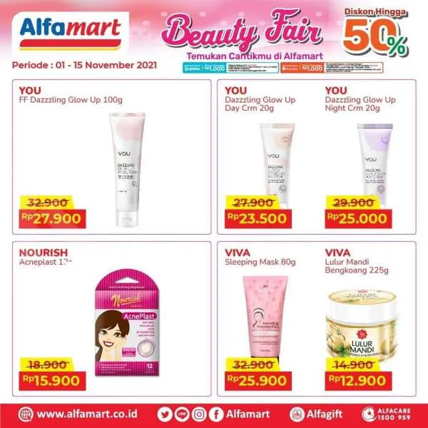 Promo Alfamart Beauty Fair 1-15 November 2021