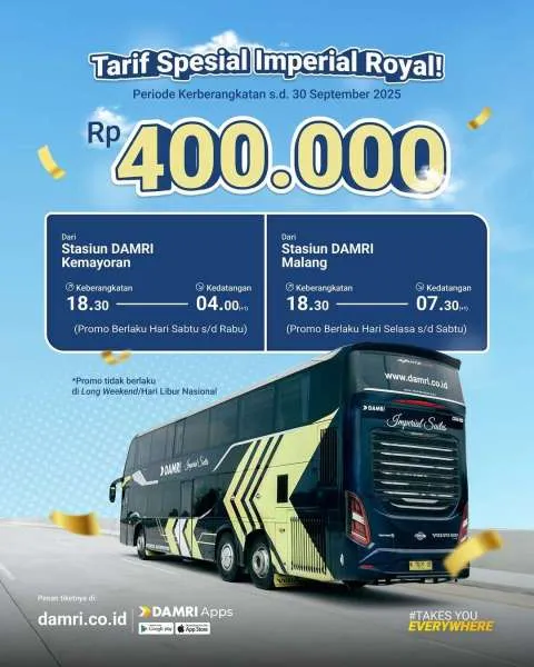 Promo Damri Imperial Royal September