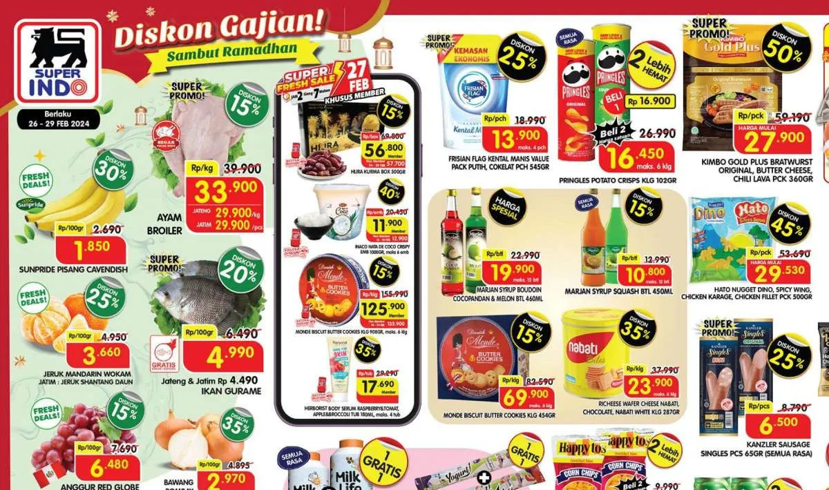 Katalog Promo Superindo Weekday Diskon hingga 50% Periode 26-29 Februari 2024