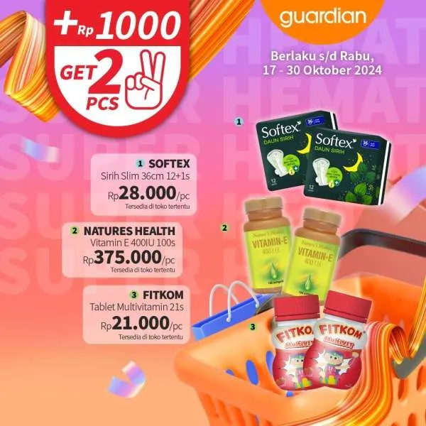 Promo Guardian Super Hemat Periode 17-30 Oktober 2024