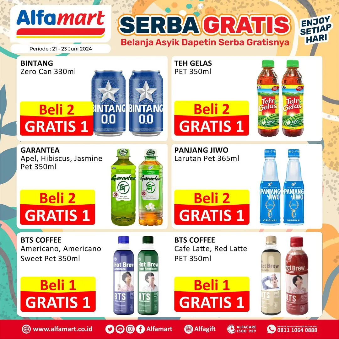 Promo Alfamart Serba Gratis Periode 21-23 Juni 2024