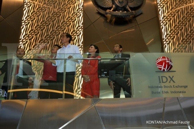 Sambangi bursa, Jokowi optimis IHSG bisa ke 6.000