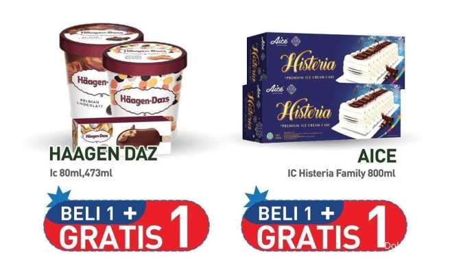 Promo JSM Hypermart 20-23 Desember 2024, Beli 1 Gratis 1 Es Krim Aice-Haagen Dazs