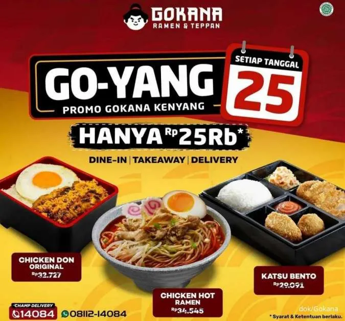 Promo Gokana Goyang 25, khusus 25 Oktober 2022