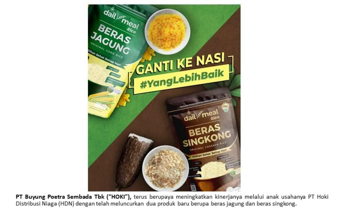 Buyung Poetra (HOKI) Catatkan Kenaikan Permintaan Produk Beras Jagung dan Singkong
