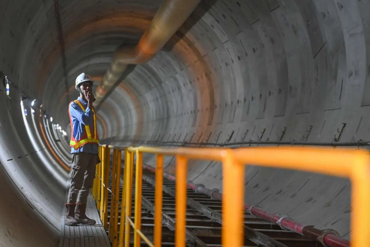 Proyek MRT Jakarta Fase 2 (Bundaran HI - Kota) Sudah Mencapai 6 Km