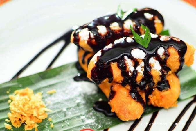 Resep Camilan Manis Pisang Goreng Saus Cokelat yang Legit