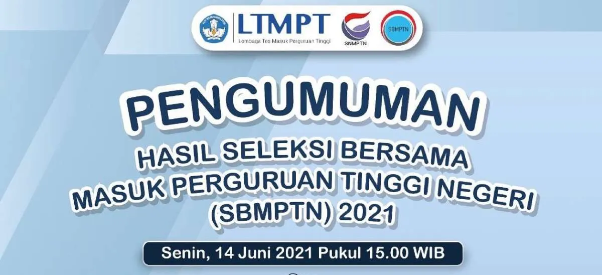 Hari ini (14/6) pengumuman hasil SBMPTN 2021, berikut link dan mirror untuk cek