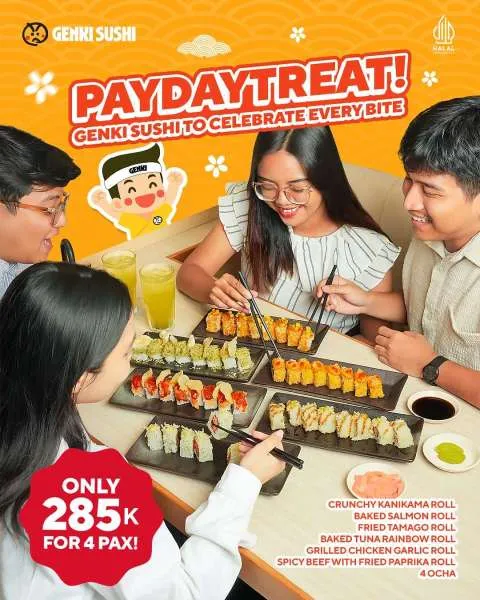 Promo Genki Sushi Payday Treat September 2025