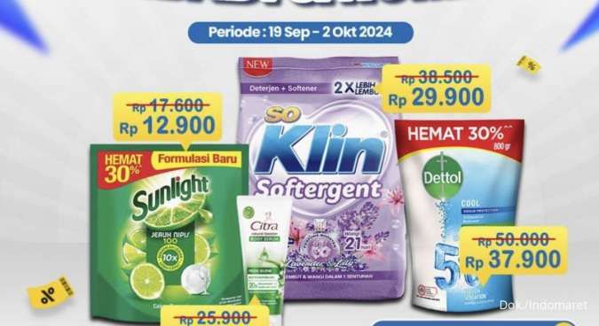 Promo Deterjen & Sabun Mandi Superindo hingga Alfamart, Diskon Besar Sampai Hari Ini