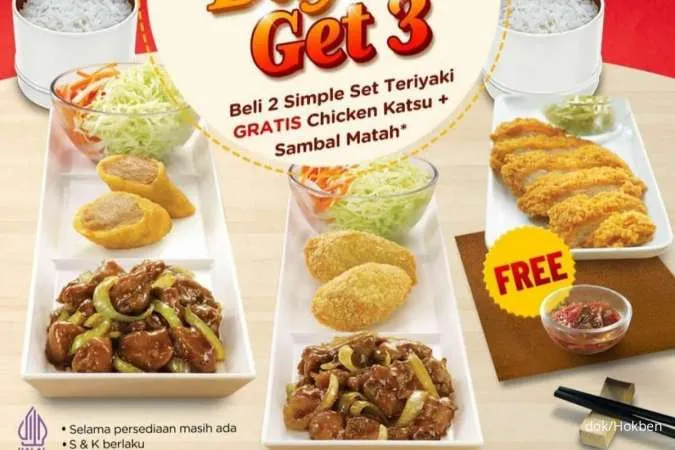 Promo Hokben Terbaru, Buy 2 Get 3 Simple Set Teriyaki Tiap Selasa Selama Agustus 2022