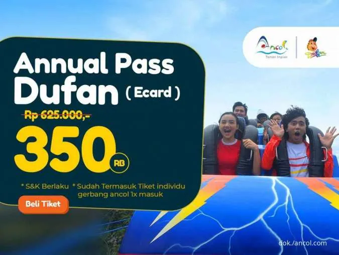 Promo Ancol Annual Pass Dufan Hanya Rp350.000 Gratis Setahun Berakhir 31 Mei