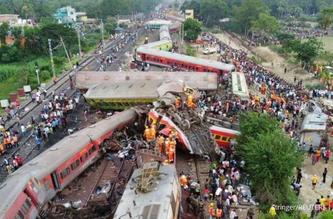 Gangguan Sinyal Elektronik Jadi Penyebab Kecelakaan Kereta di India