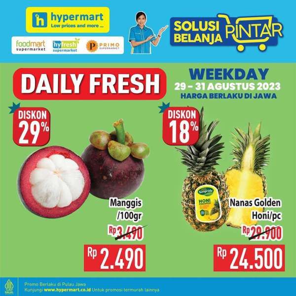 Katalog Promo Hypermart Terbaru 29-31 Agustus 2023, Promo Murah di Akhir Bulan