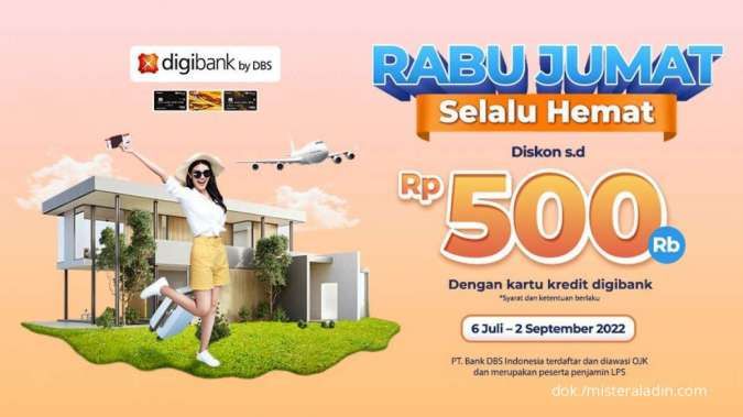 Pakai Kredit Digibank, Nikmati Diskon Hotel & Pesawat di Mister Aladin s.d Rp 500.000