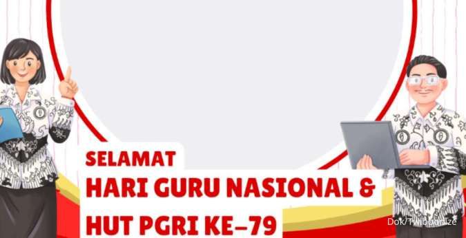 21 Twibbon Hari Ulang Tahun PGRI Ke-79 Tahun 2024 untuk Dibagikan di Sosmed